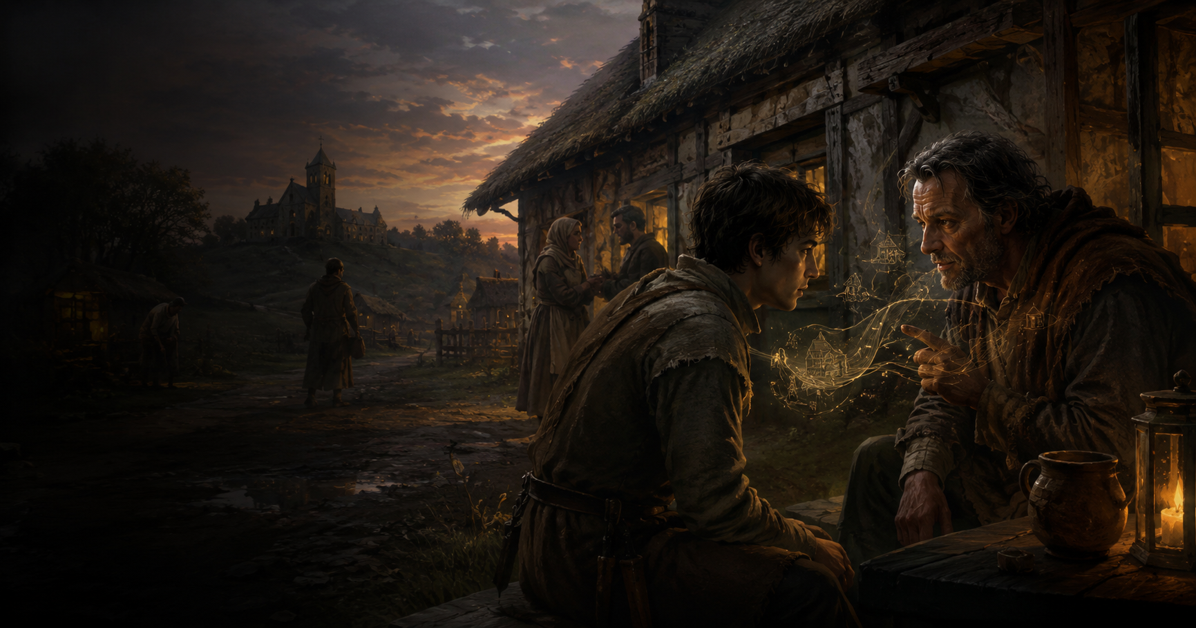 Lowborn Rising medieval character artwork